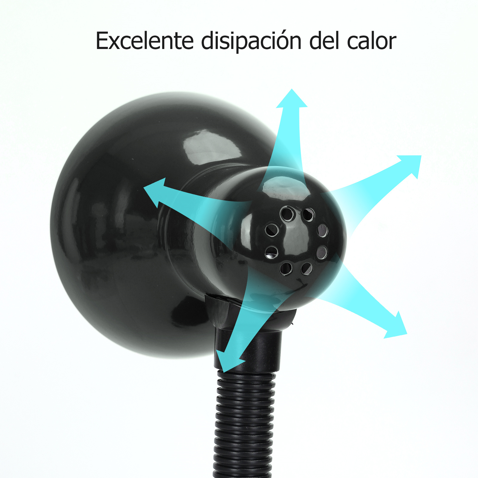  lámpara de mesa para lectura ajustable 360°, compatible con bombillas de casquillo E27, ideal para oficina o lectura, Aigostar