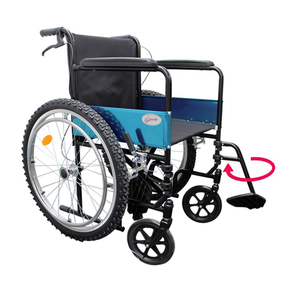Silla De Ruedas C/Descansapies Giratorio Speedy