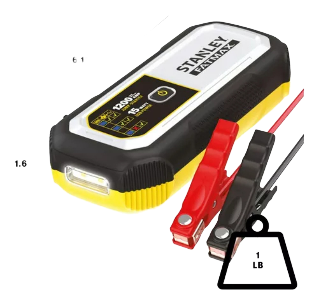 Arrancador De Batería De Litio Stanley Fatmax 1200 Amp