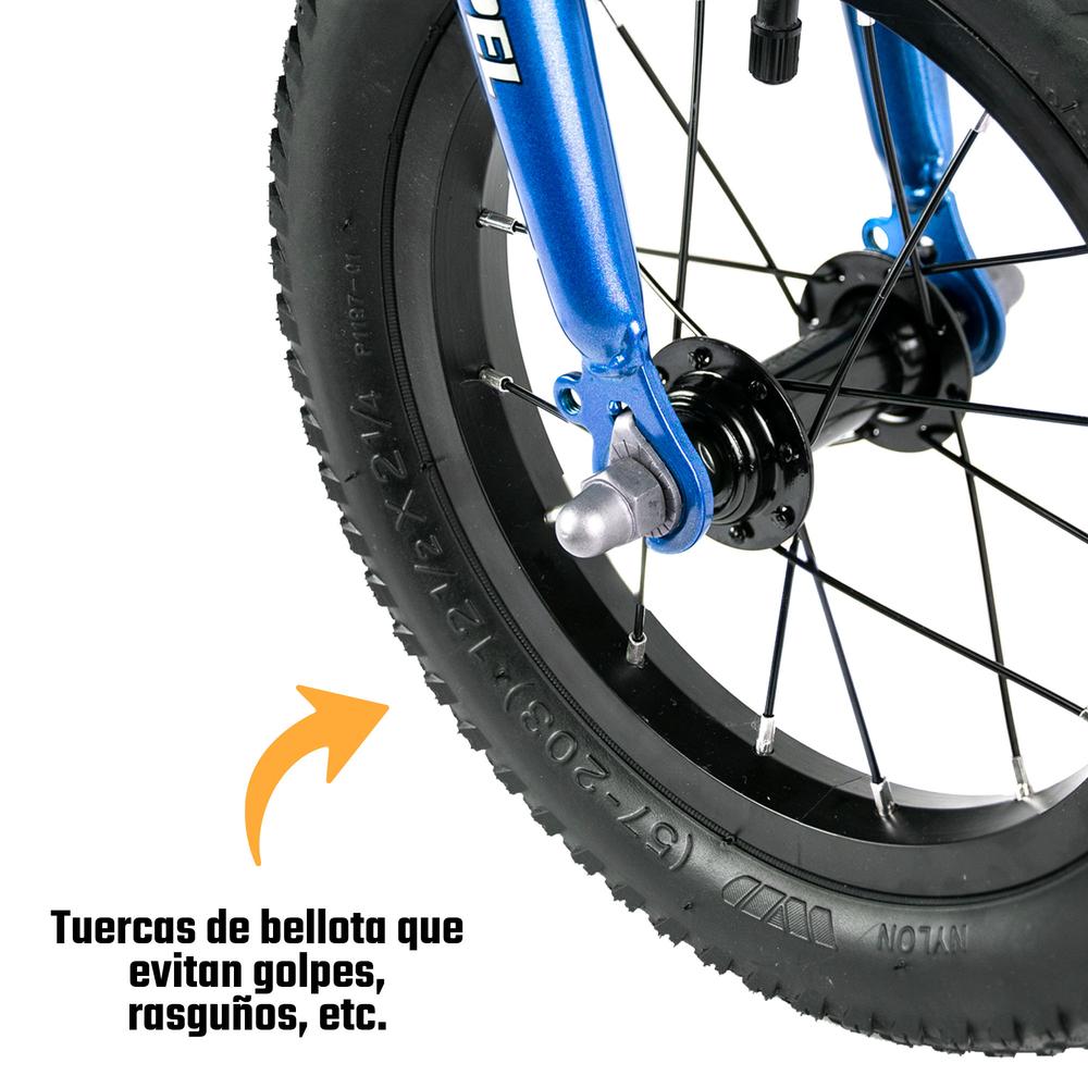 Bicicleta Infantil R12 Balance Bike Azul YS7486 Gospel