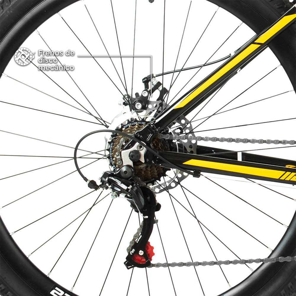 Bicicleta Montaña R27.5 Turbo Deimos Aluminio Negro Amarillo