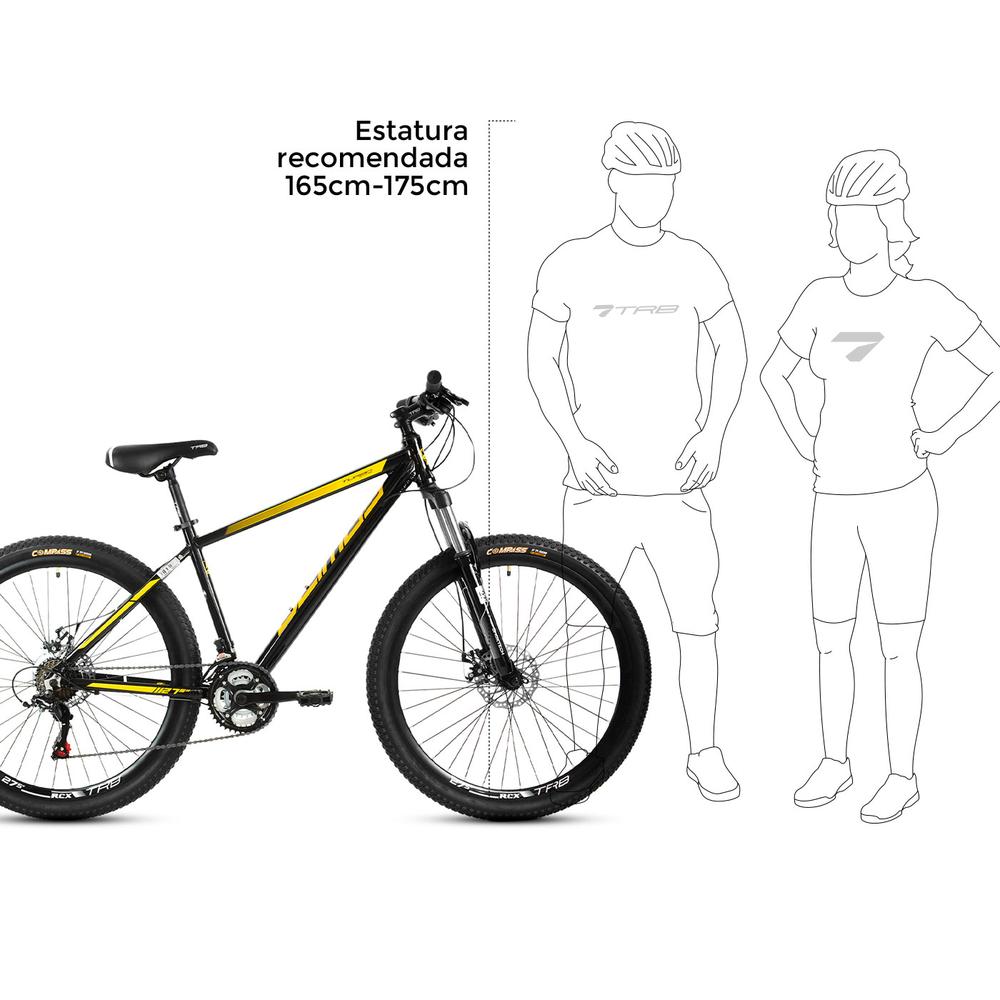 Bicicleta Montaña R27.5 Turbo Deimos Aluminio Negro Amarillo