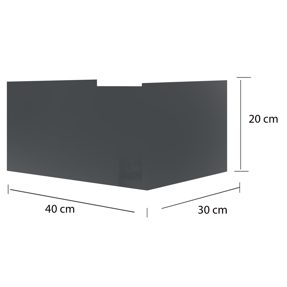 Cajonera Flotante buro mesa MDF Moderna Recamara Negro