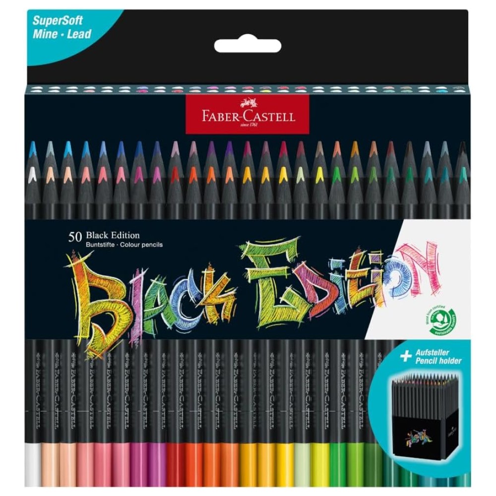 Faber-Castell Super Soft, Lapices De Colores, 50 Piezas