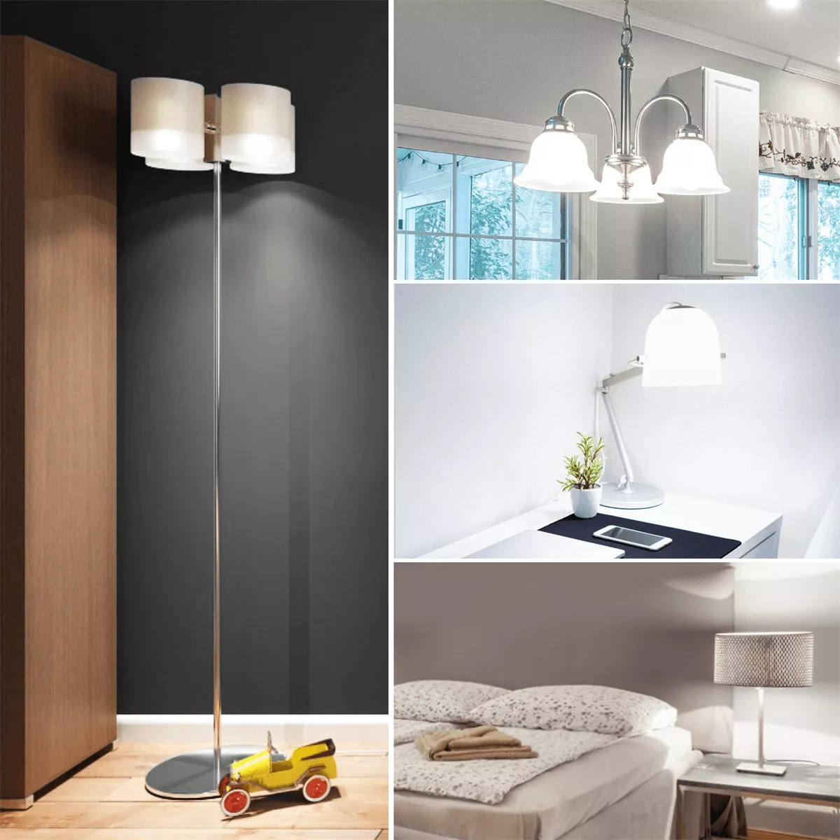 Lampara Foco Led Ahorrador Mr16 10w 10pcs Luz Blanca