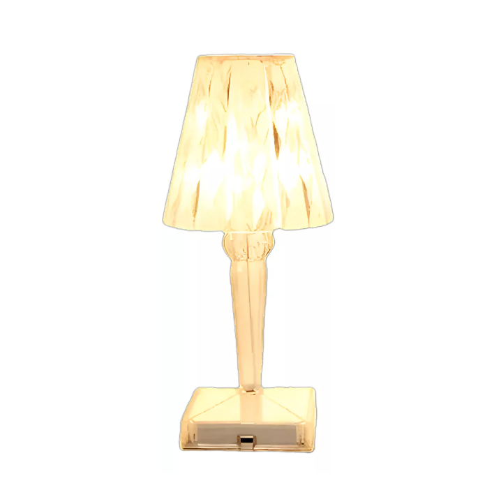 Lampara De Noche De Cristal 3d Recargable Por Usb Aigostar