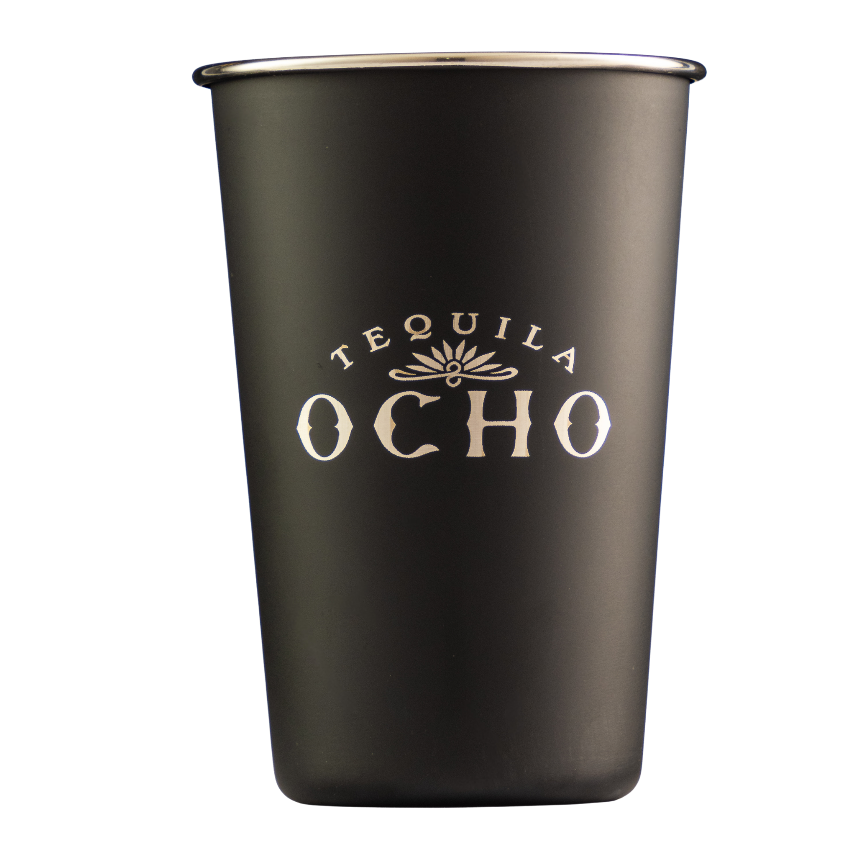 Tequila Ocho Plata 750 Ml Con Vaso De Aluminio