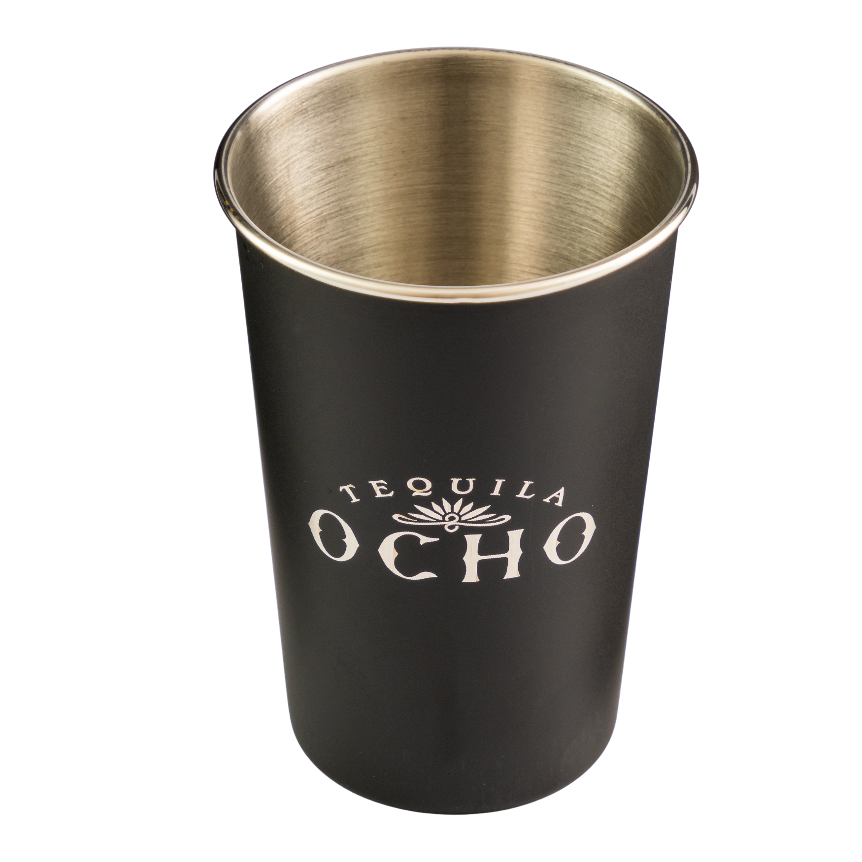 Tequila Ocho Plata 750 Ml Con Vaso De Aluminio