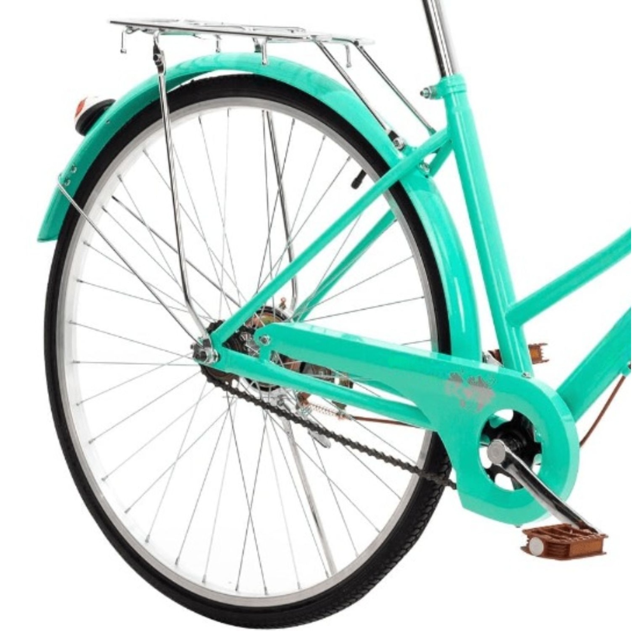 Bicicleta Urbana Rodada 26 con Canasta para Bicicleta para Adulto Turquesa Bluelander 