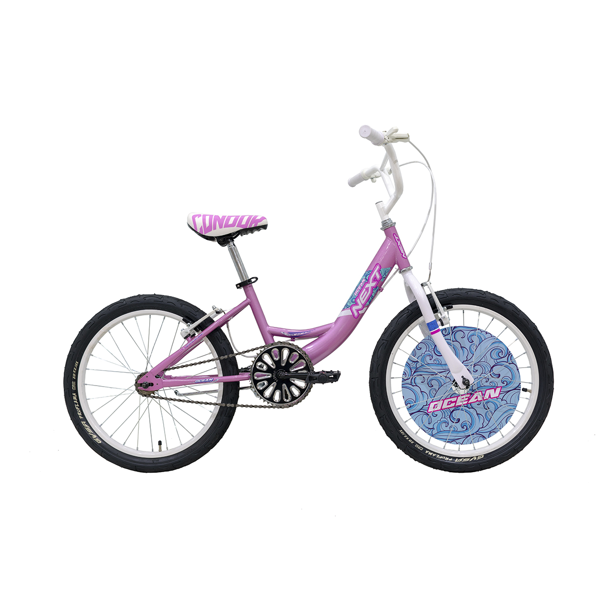Bicicleta Veloci Next Ocean Rodada 20 Rosa Infantil
