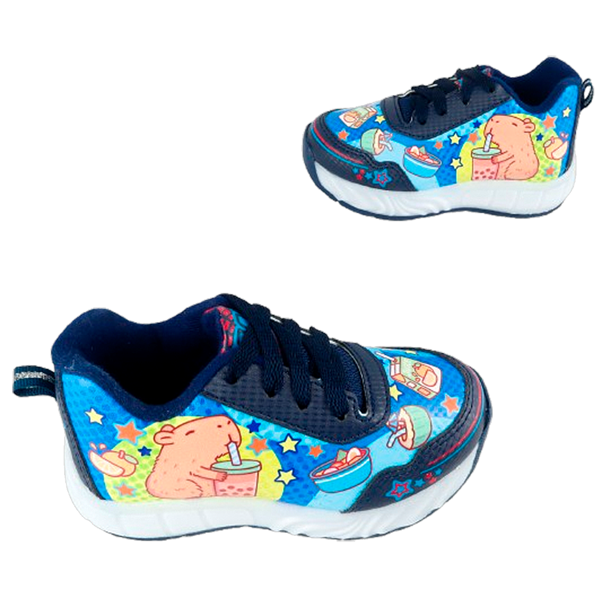 Tenis Capibara Carpicho Niño Deportivo Moda Luces Leds Cómodos 833-AM