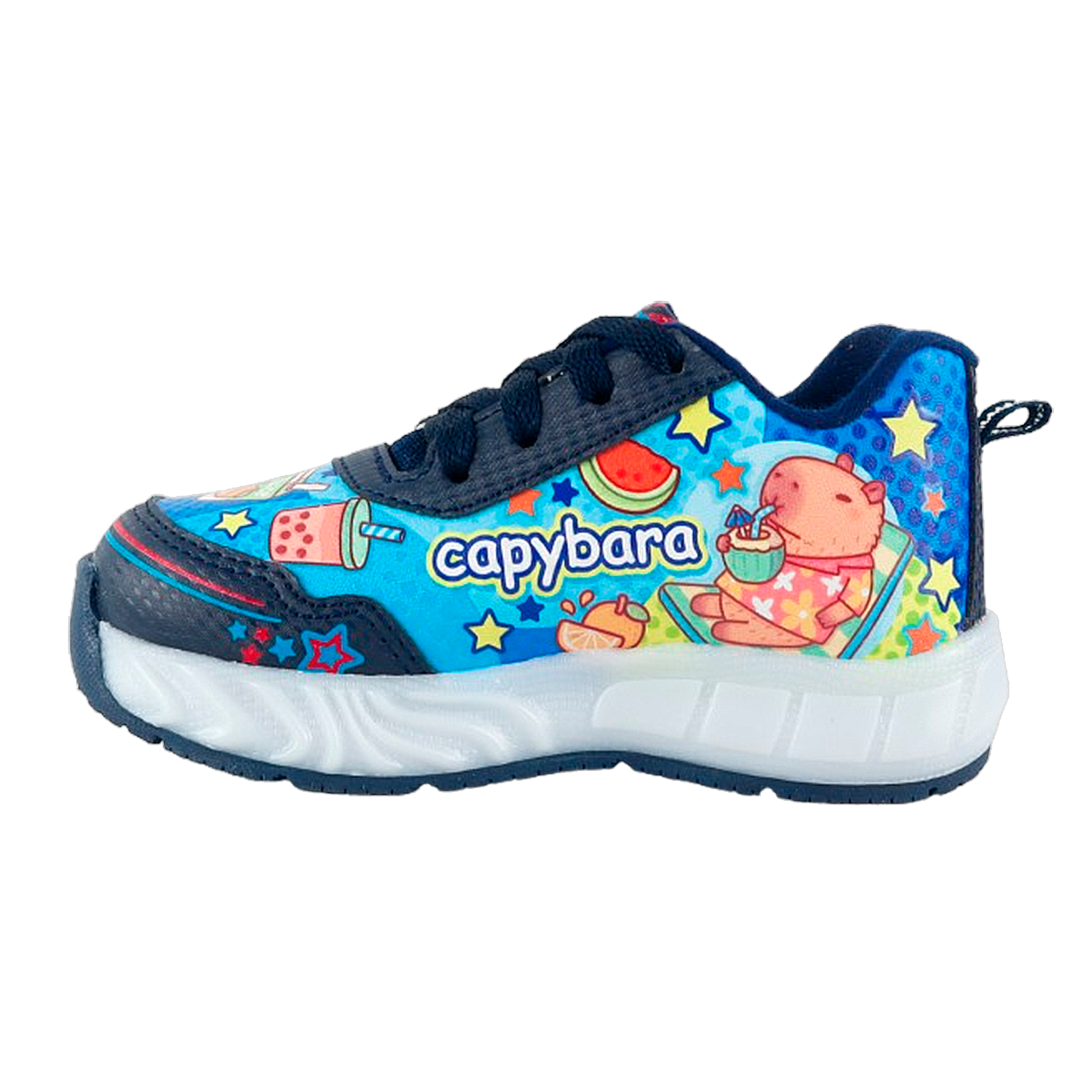 Tenis Capibara Carpicho Niño Deportivo Moda Luces Leds Cómodos 833-AM