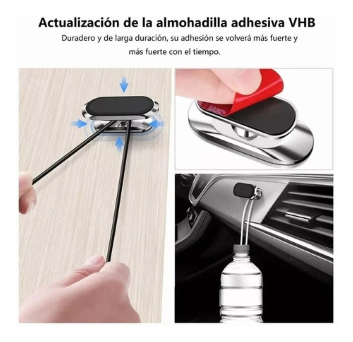 Soporte Magnético Celular Para Auto,base Para Celular Coche PLATA