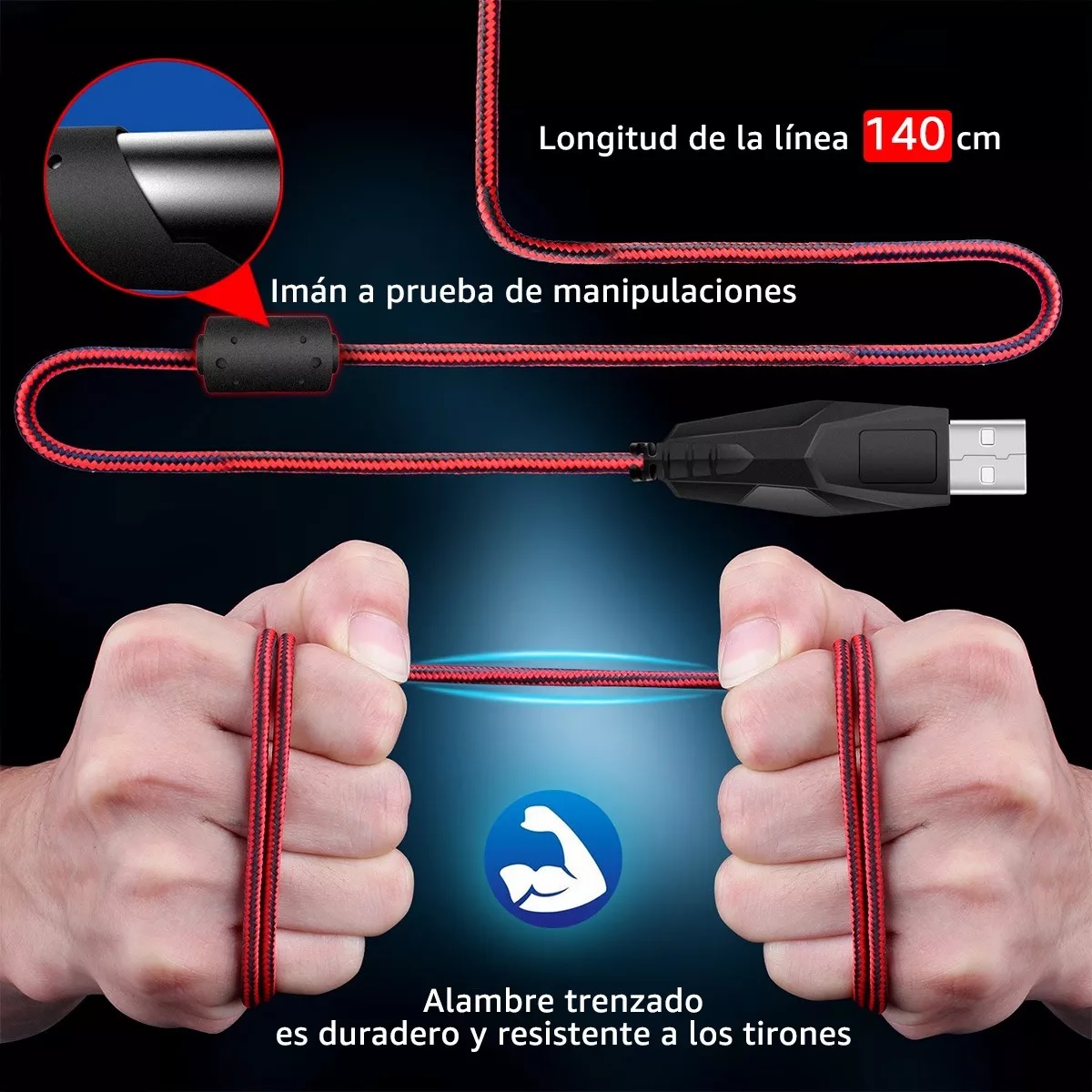 Ratón De Computadora Por Cable Usb, Ratón De Juego