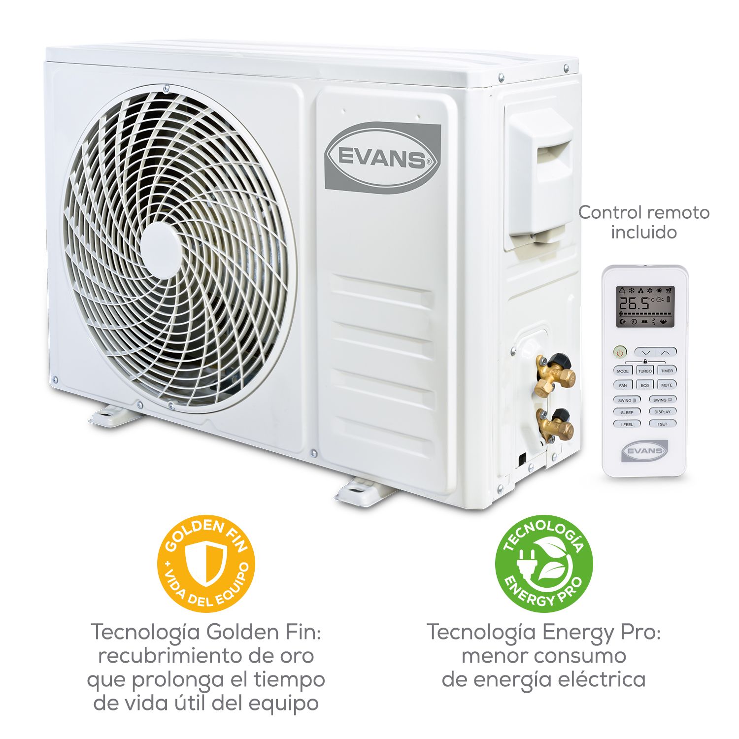 Minisplit On-Off 1 Tonelada 220 V Seer 12 Solo Frio