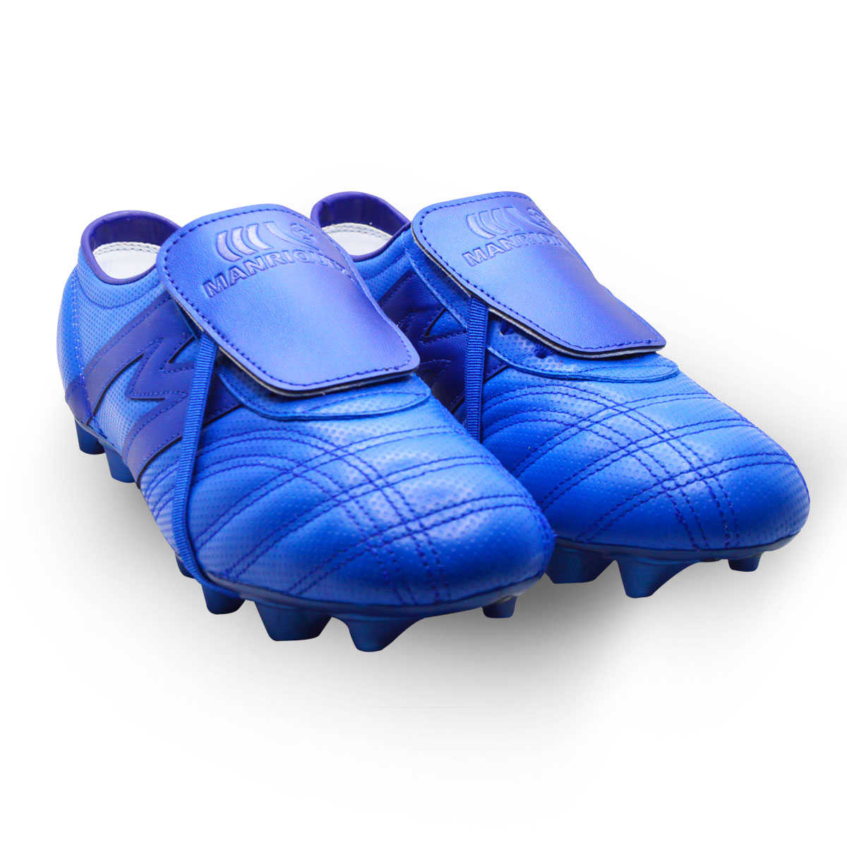 Manriquez Botines de fútbol piel tachones suela TPU césped natural