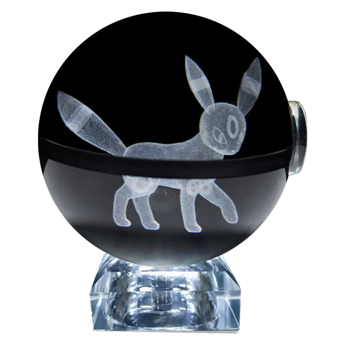Pokebola De Cristal 3d Pokemon Cristal Varios Modelos Luz.