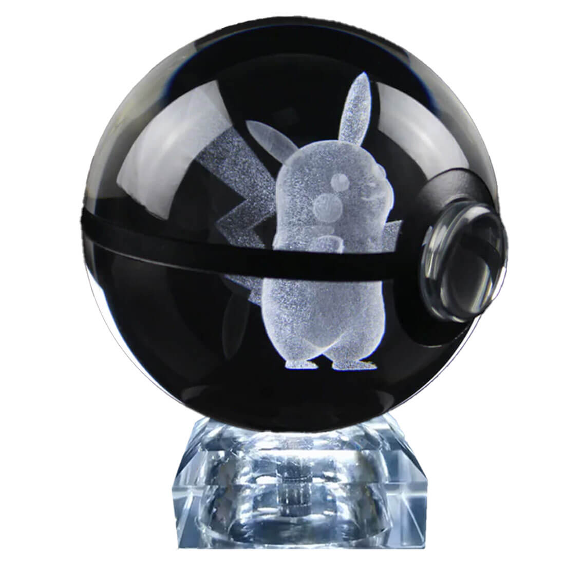 Pokebola De Cristal 3d Pokemon Cristal Varios Modelos Luz.