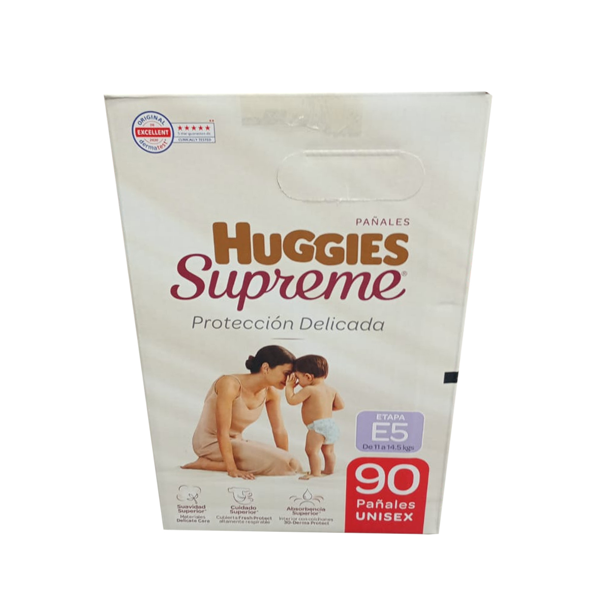 Pañales Huggies Supreme Etapa 5 Unisex 90pz