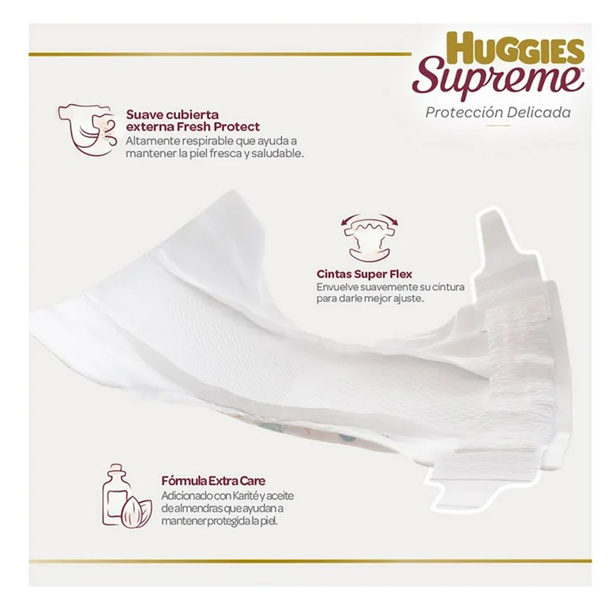 Pañales Huggies Supreme Etapa 5 Unisex 90pz