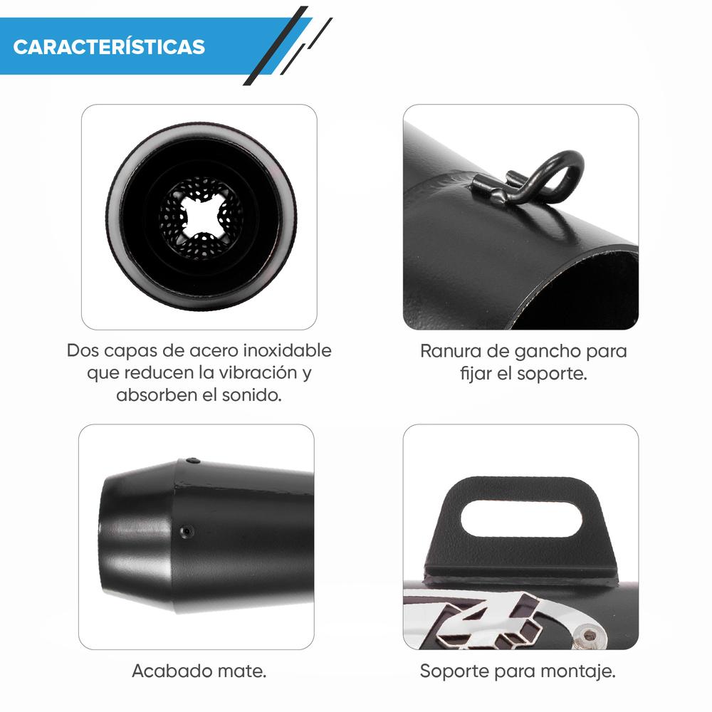 Escape para moto deportivo Universal Kinlley