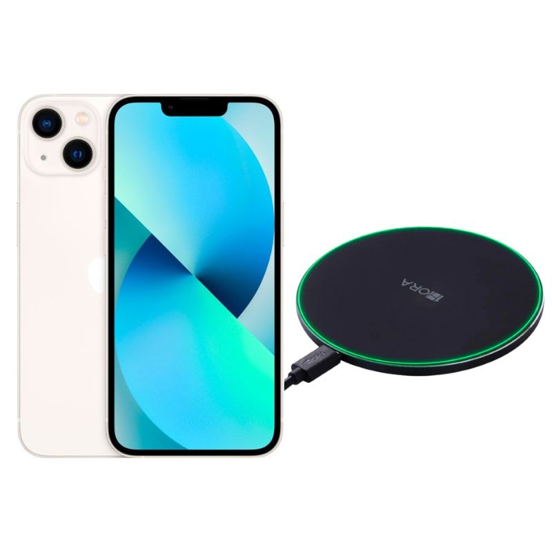 iPhone 13 Mini 128GB Blanco Reacondicionado + Cargador Genérico