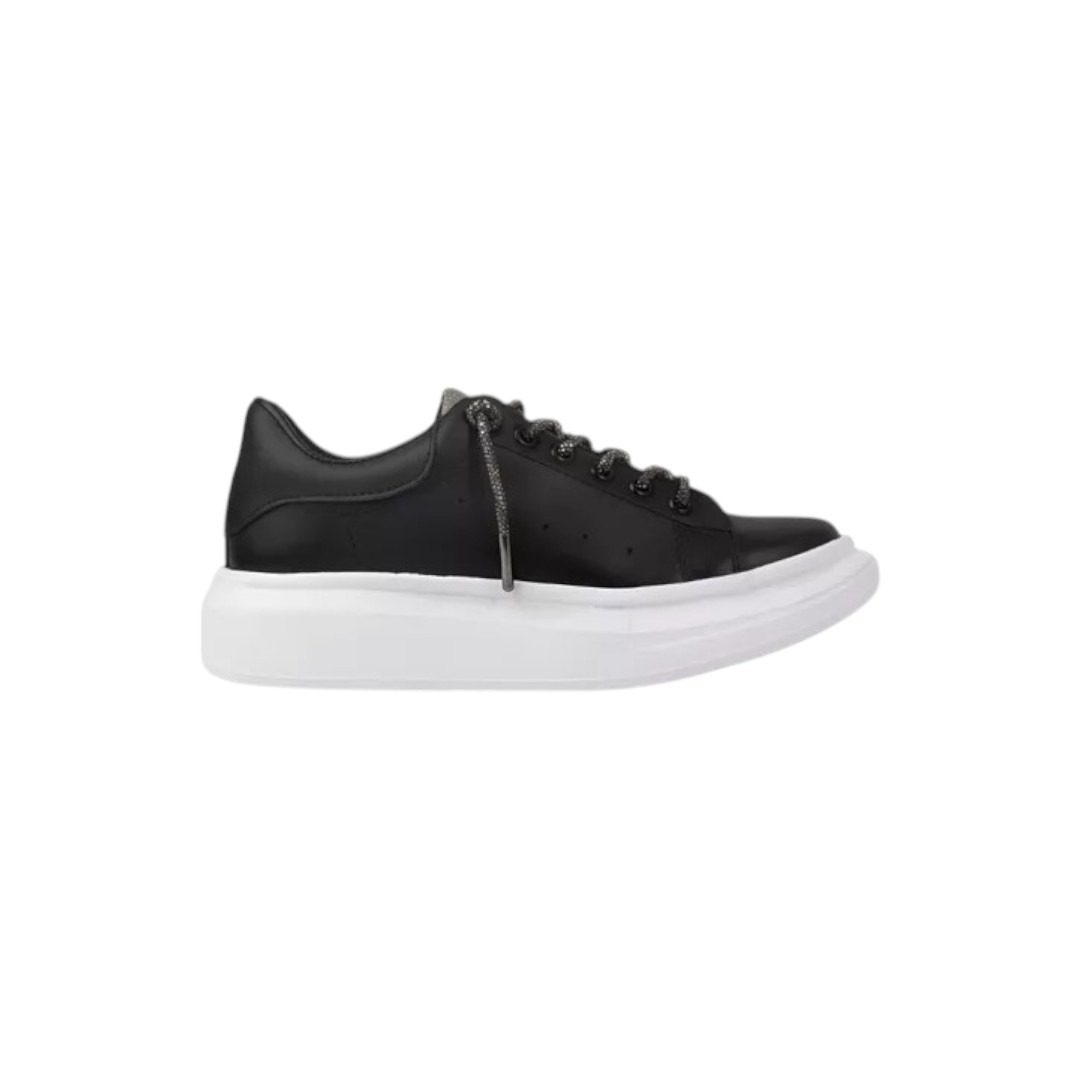 Tenis Brantano Sneaker Agujeta Cristales Negro Hecho En Mexico GS2850303