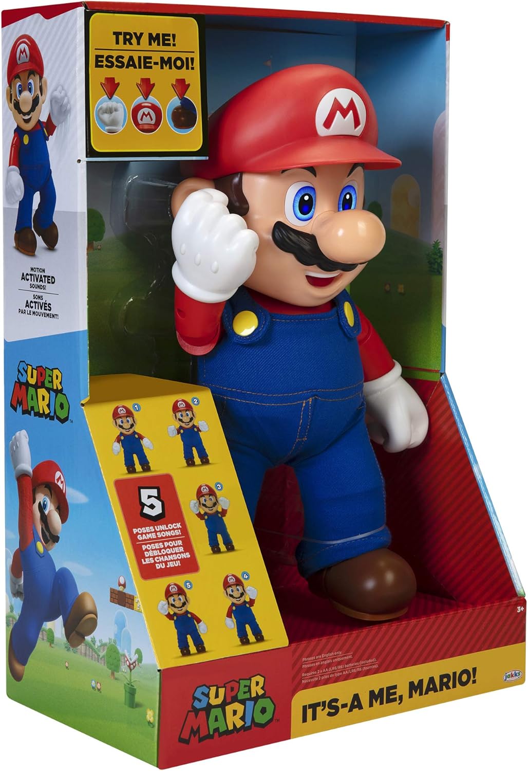 Its-a Me Super Mario Parlante Nintendo World 30cm Articulado