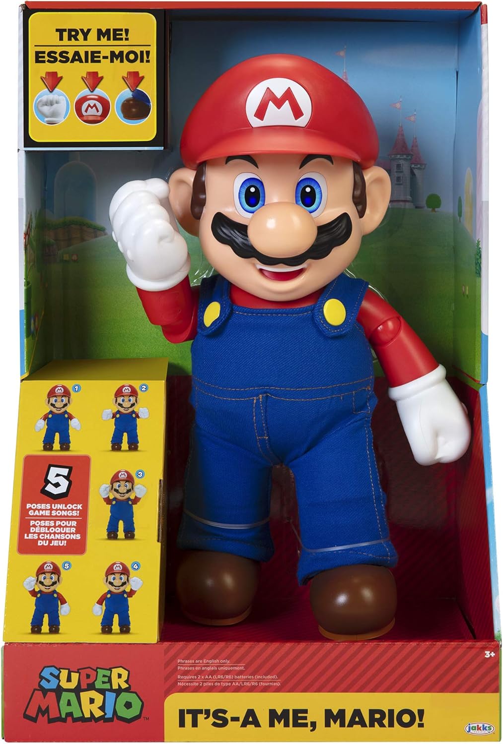 Its-a Me Super Mario Parlante Nintendo World 30cm Articulado