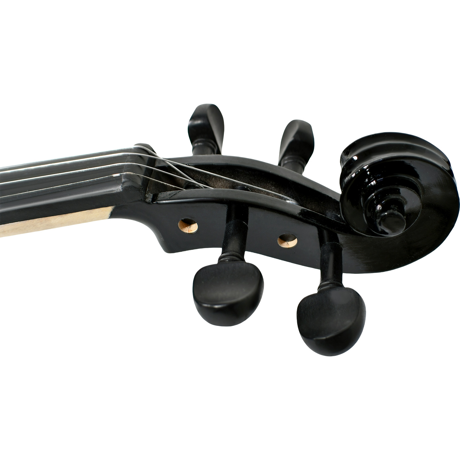 Violi­n Acustico 4/4 Profesional Madera Fina Negro Estudiante Musica