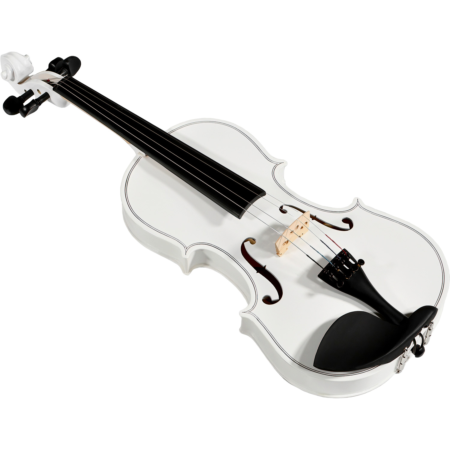 Violin Profesional  4/4 Principiante Blanco Incluye Cuerda Brea Estuche
