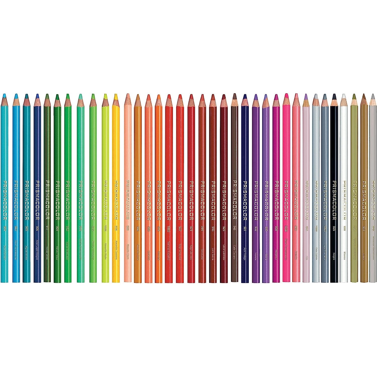 Prismacolor Junior Lápices de Colores, 54 Tonos Brillantes, Mina Suave de 4.0 mm