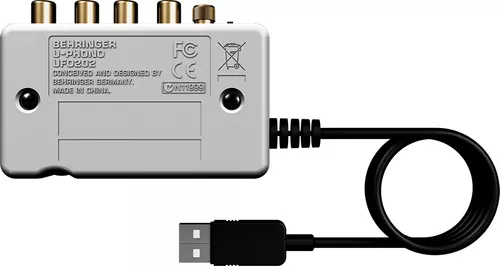 Behringer Ufo-202 U-phono Interface Usb Color Plateado