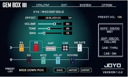 Pedalera Para Guitarra Joyo Gem Box 3