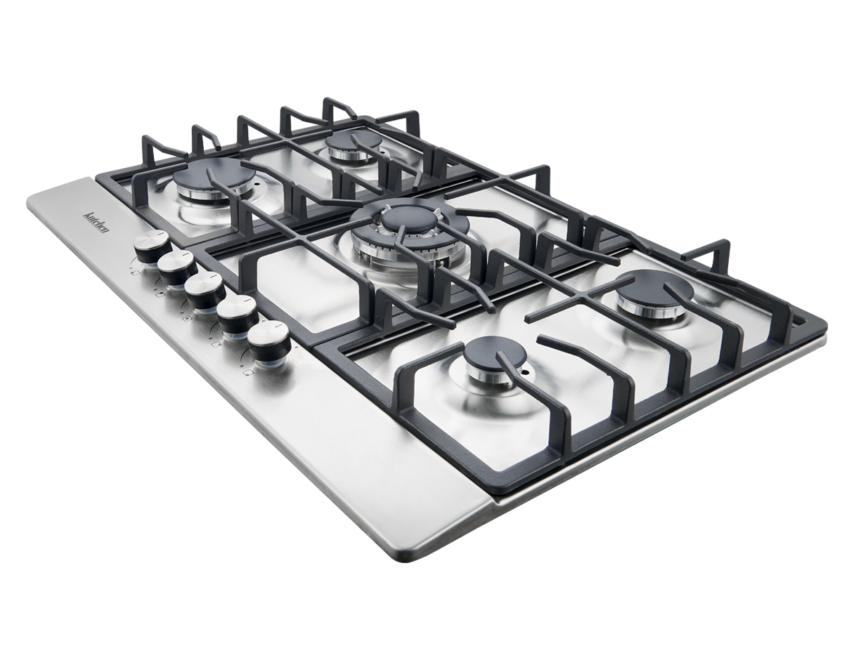 Parrilla Gas Kutchen Kpg57176s 5 Quemadores Acero Inox. 76cm Color Plateado