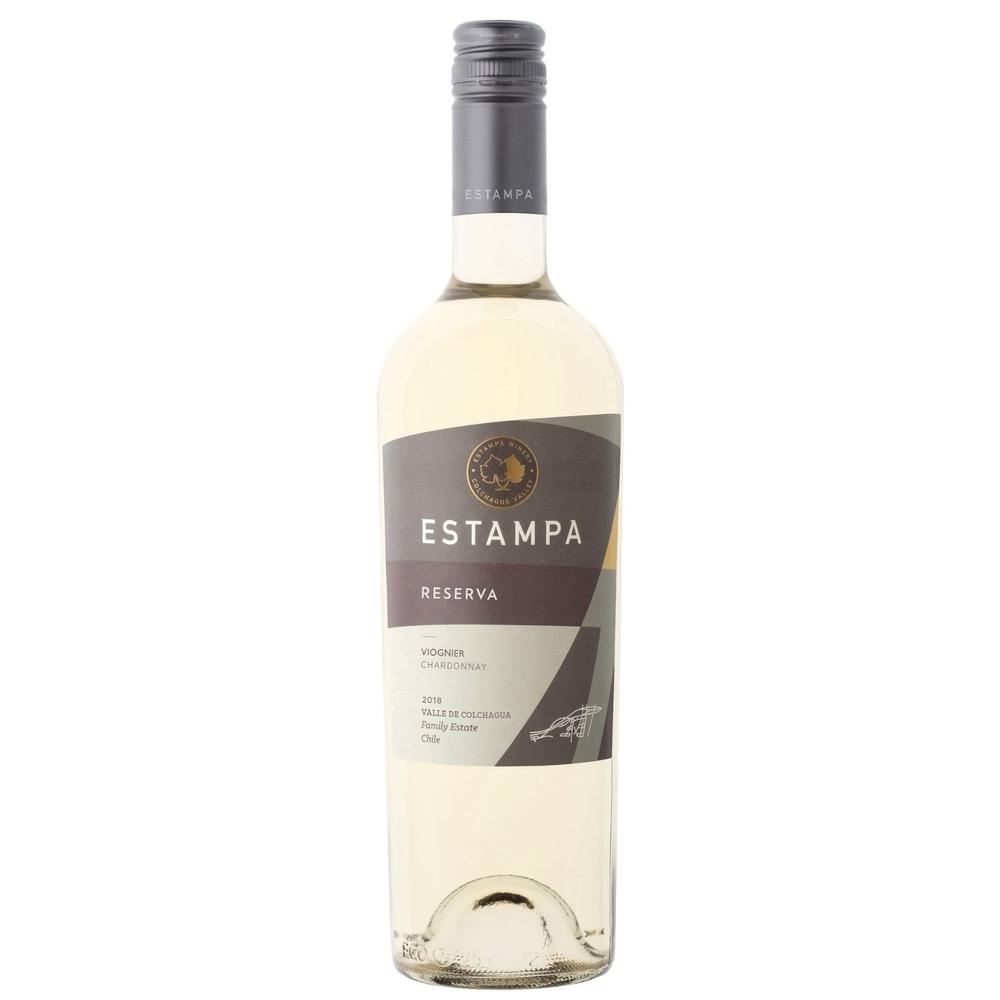 Vino Blanco Reserva Viognier Chardonnay Viña Estampa 750ml