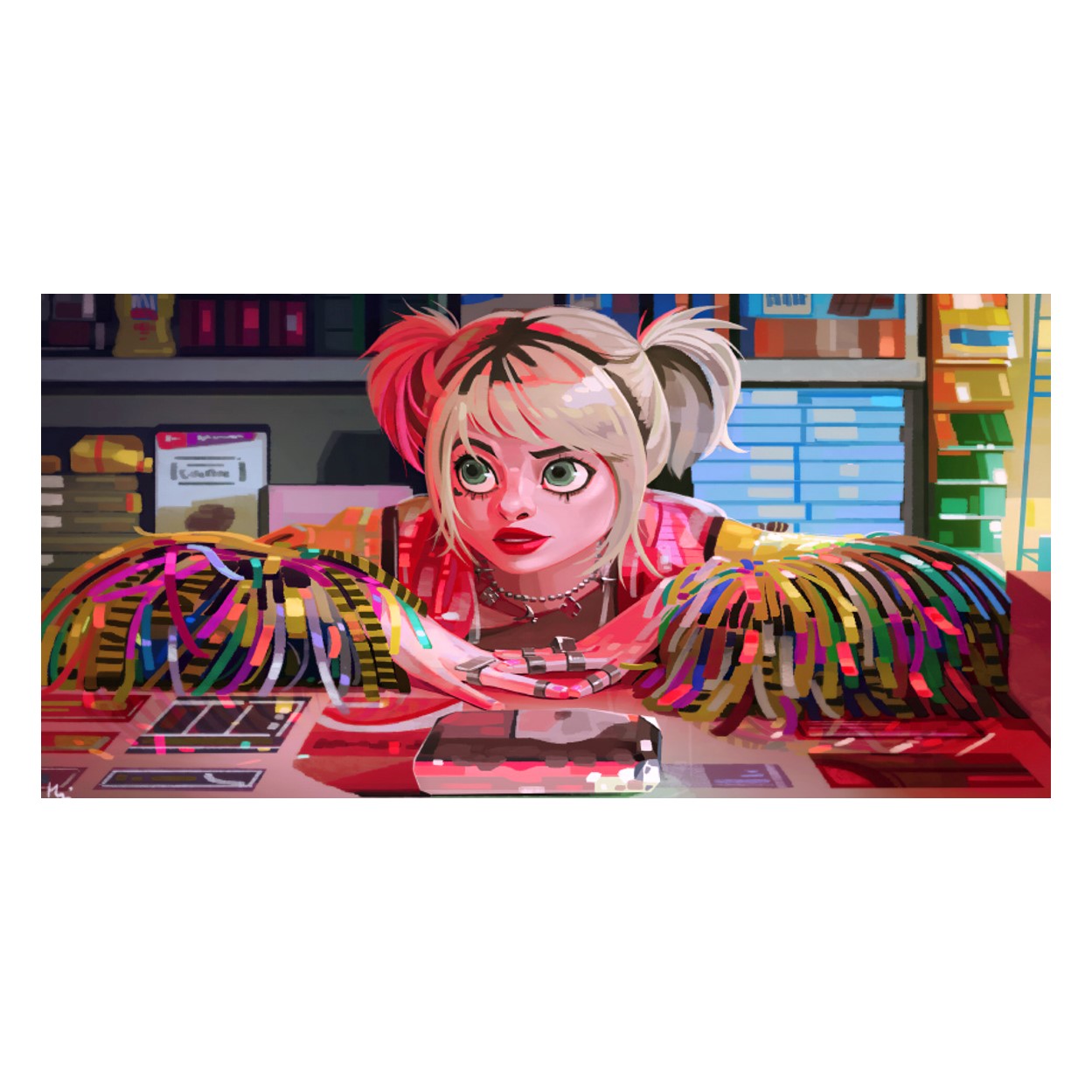 Cuadro Canva Decorativo Harley Aves P 30X60 cm