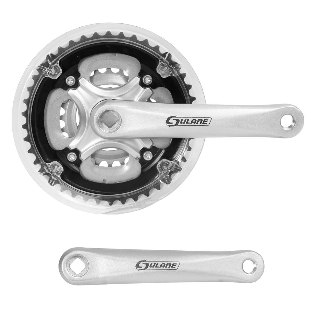 Triple multiplicacion para bicicleta con bielas de 24/34/42D (Aluminio) 170mm (Acero) Mariluz