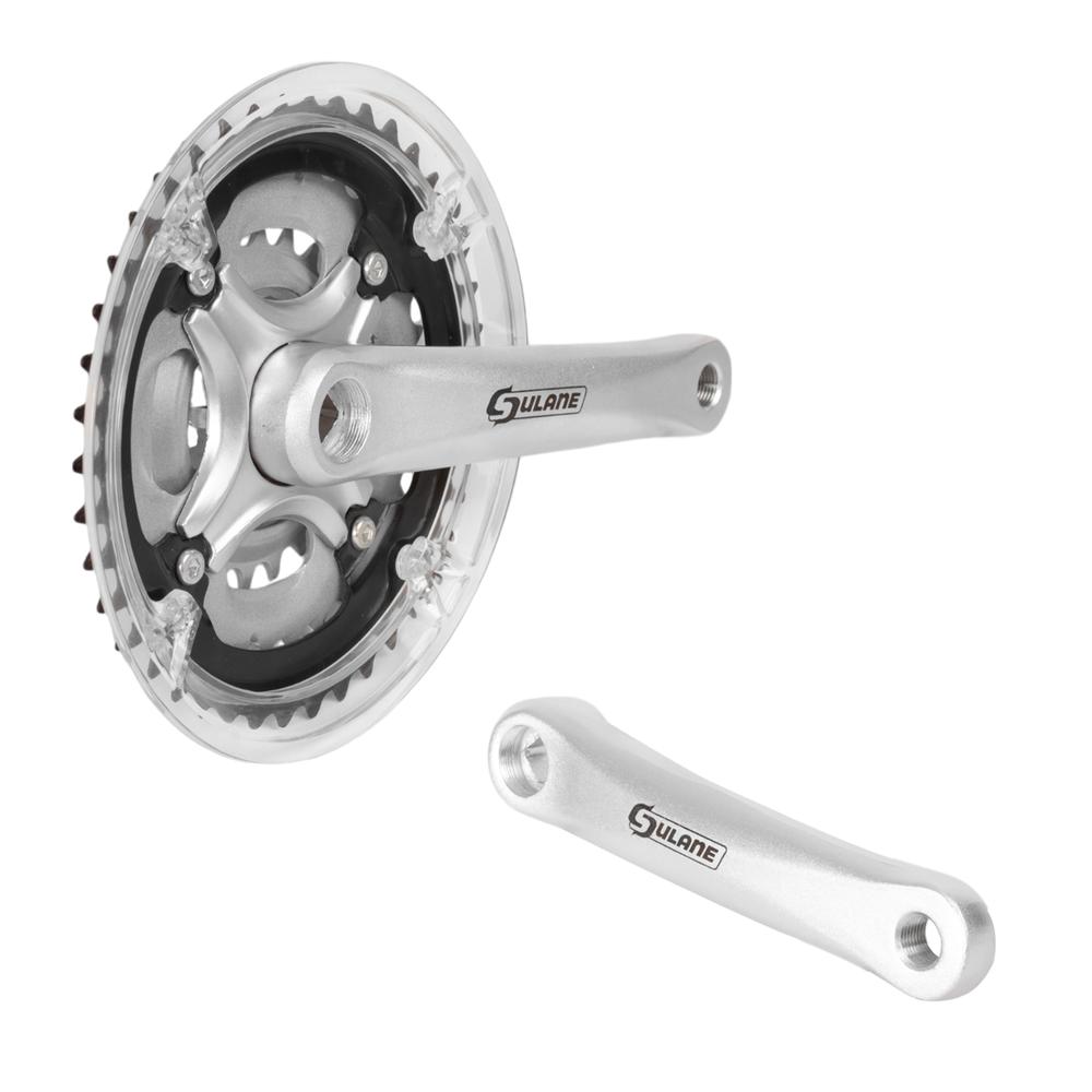 Triple multiplicacion para bicicleta con bielas de 24/34/42D (Aluminio) 170mm (Acero) Mariluz