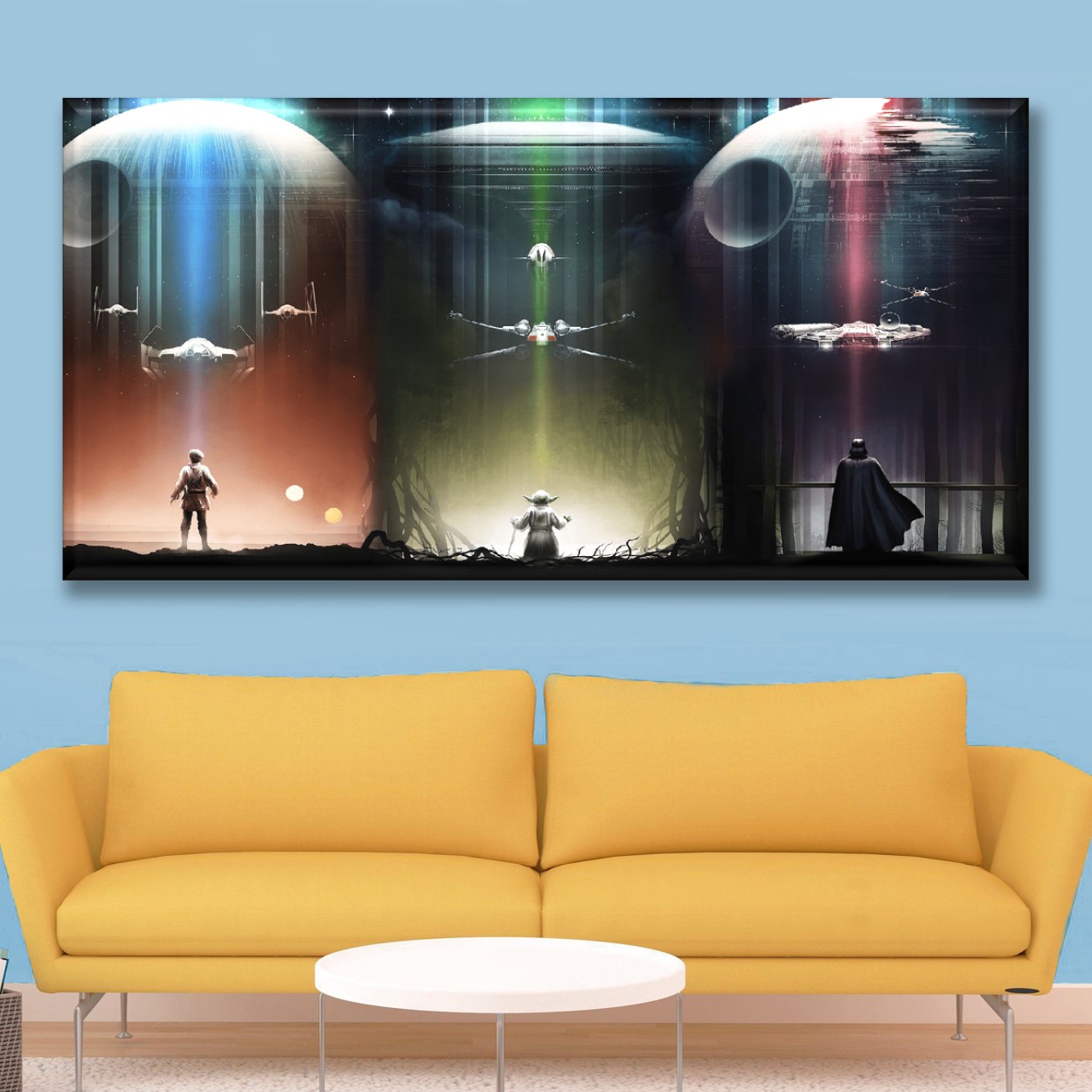 Cuadro Canva Decorativo Tres Fuerza 30X60 cm