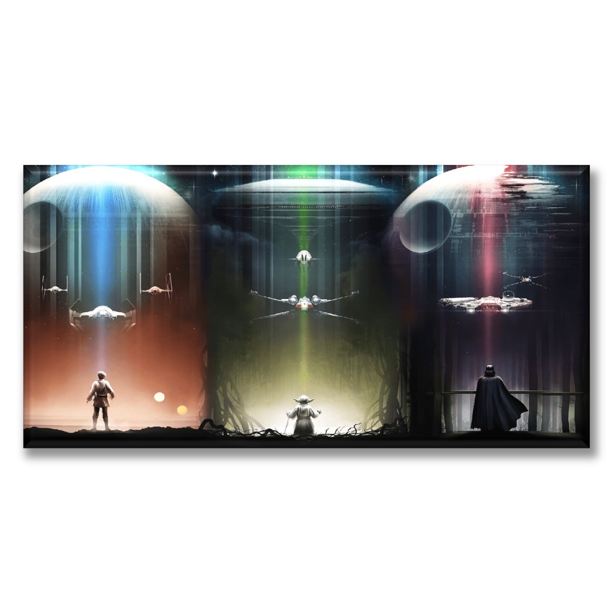 Cuadro Canva Decorativo Tres Fuerza 30X60 cm