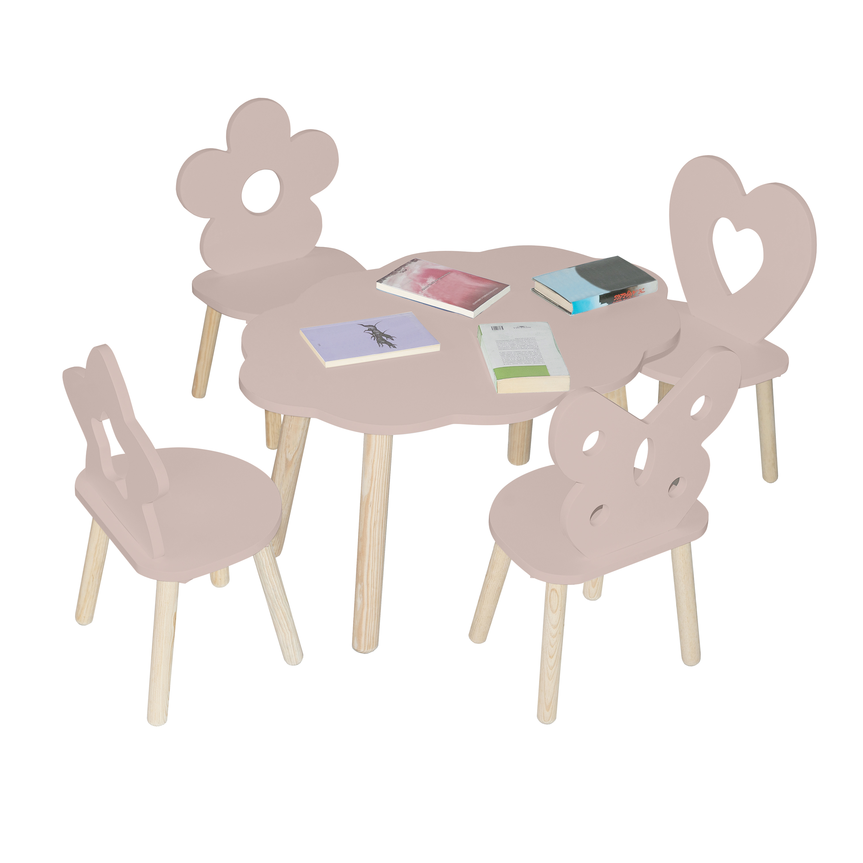 Comedor infantil para niñas pequeñas o niños pequeños  (Rosa)