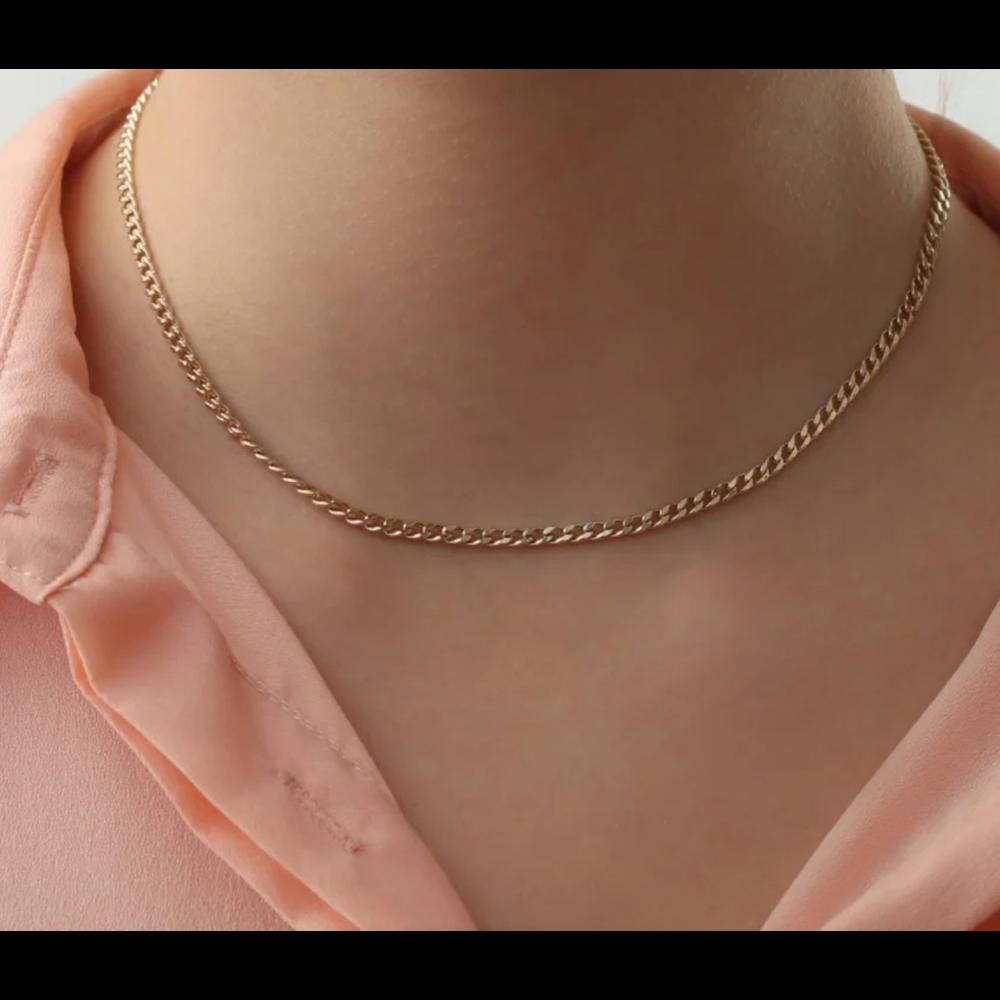 Collar de Plata 925 Eslabones Cadena Unitalla
