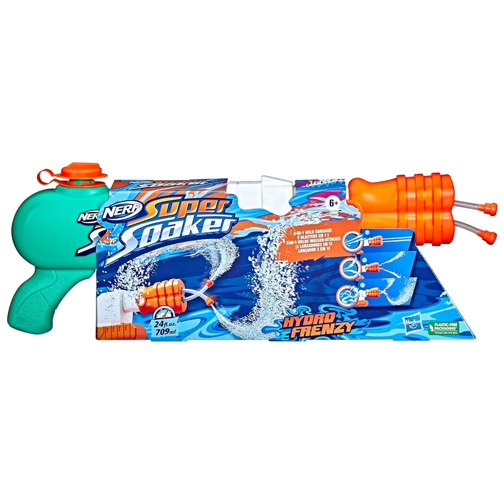 Lanzador De Agua Nerf Super Soaker Hydro Frenzy F3891 Hasbro
