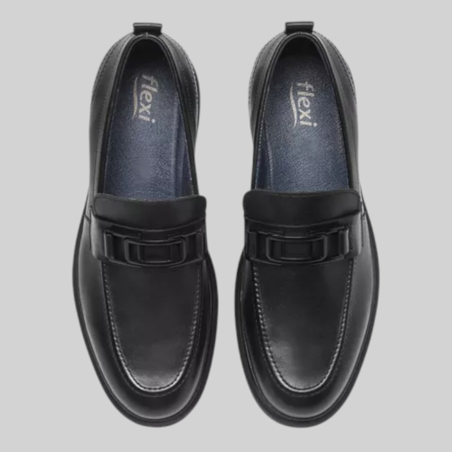 Zapato Flexi Hombre Mocasín Casual De Piel 417006Neg