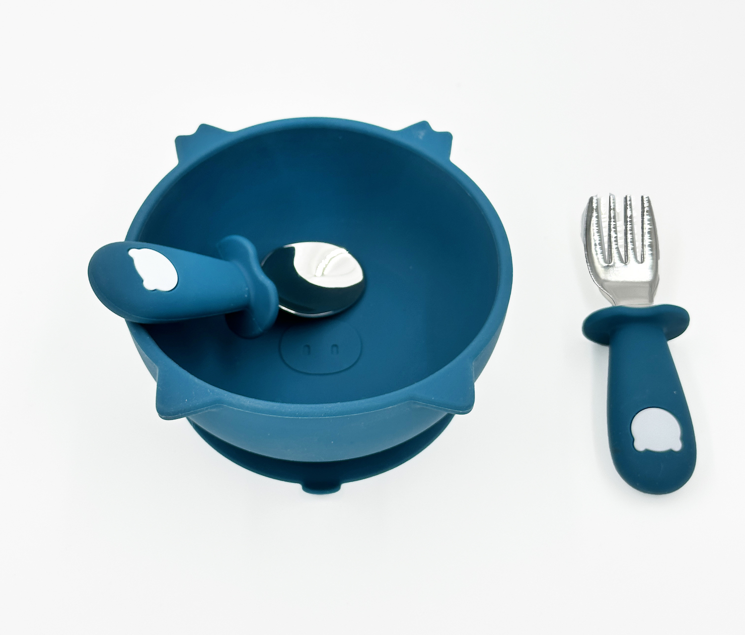 Plato para Bebé con Divisiones, Plato hondo y Cubiertos