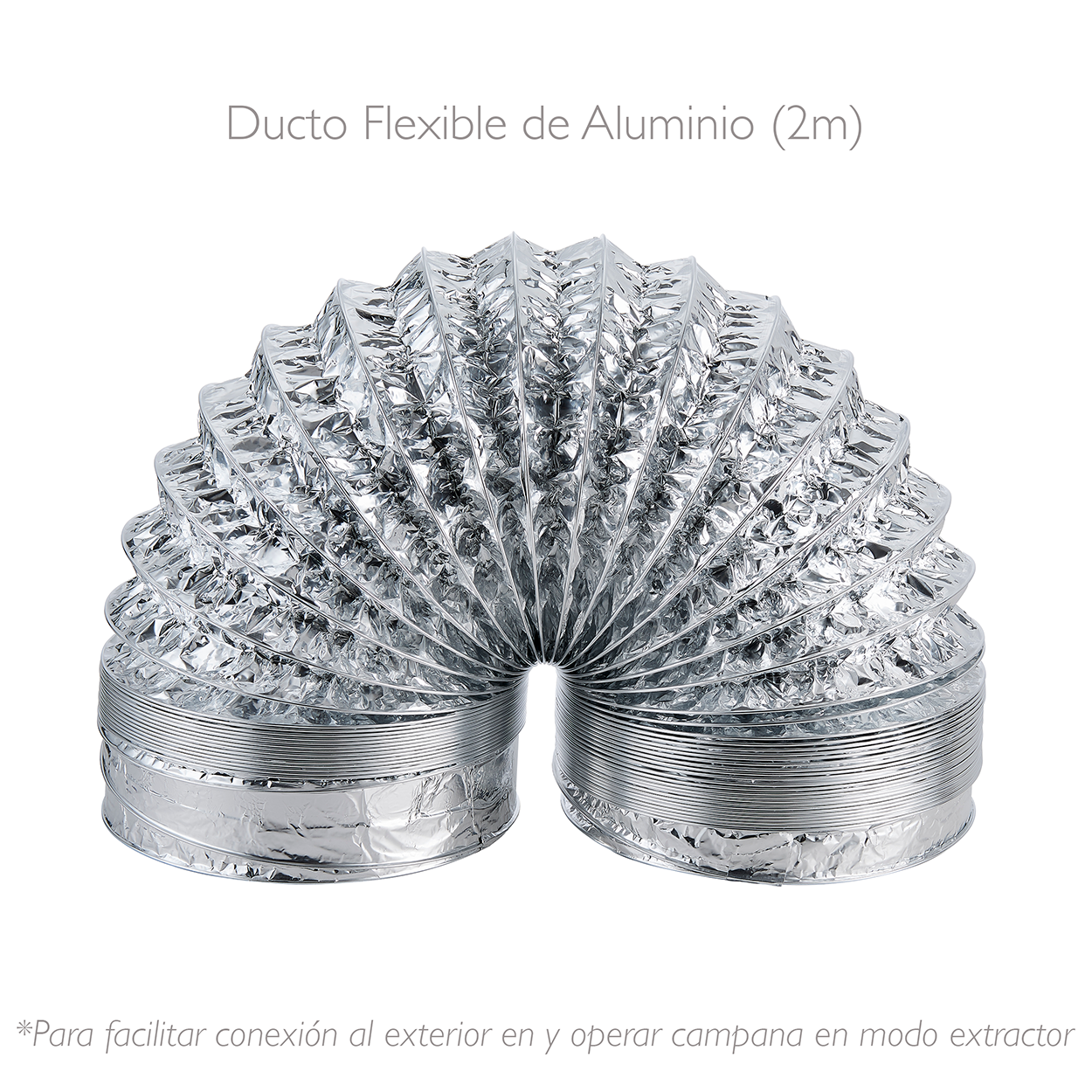 Campana Cocina IHD Modelo CH Milan 30 de 75 Cm (30 pulgadas) En Acero Inox Y Cristal Curvo