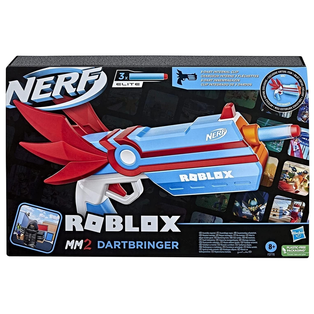 Lanzador De Dardos Nerf Roblox MM2 Dartbringer F3776 Hasbro