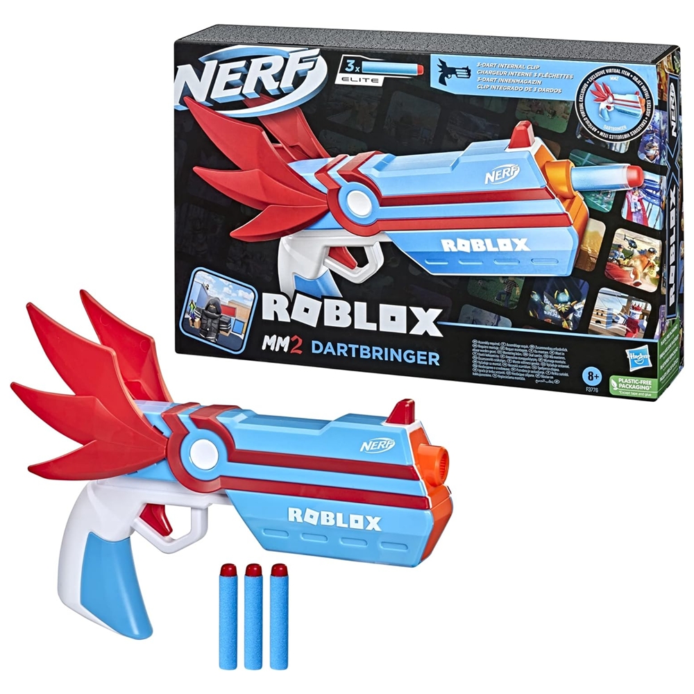 Lanzador De Dardos Nerf Roblox MM2 Dartbringer F3776 Hasbro
