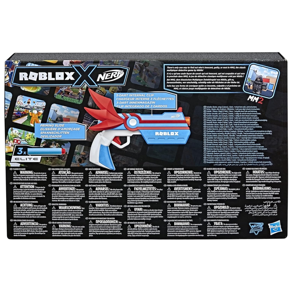 Lanzador De Dardos Nerf Roblox MM2 Dartbringer F3776 Hasbro